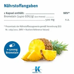 Bromelain 500 mg Kapseln, 60 St