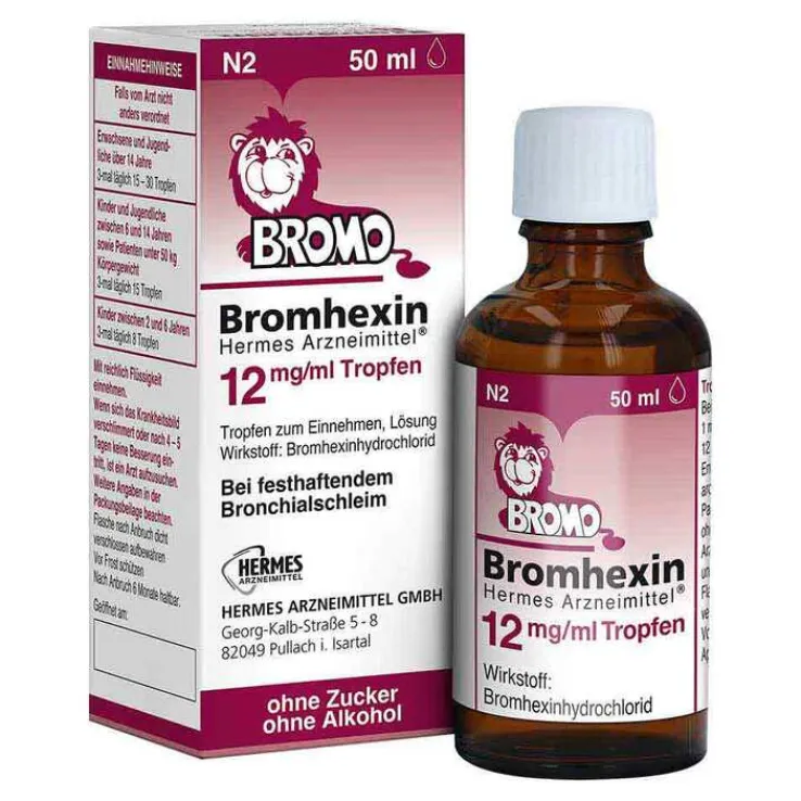 Bromhexin HERMES Arzneimittel® 12 mg/ml Tropfen, 50 ml
