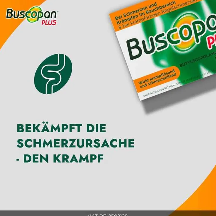 Buscopan plus 10 mg / 500 mg Filmtabletten, 20 St