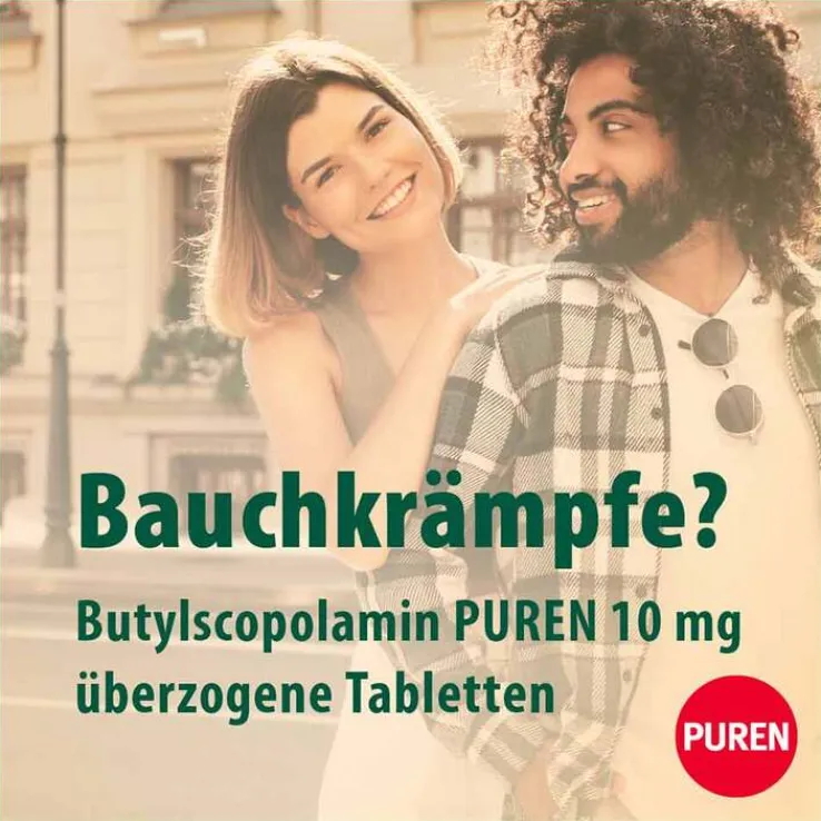Butylscopolamin PUREN 10 mg Tabletten, 20 St