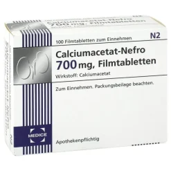 Calciumacetat Nefro 700 mg Filmtabletten, 100 St