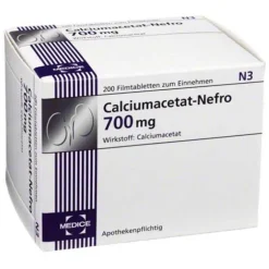 Calciumacetat Nefro 700 mg Filmtabletten, 200 St