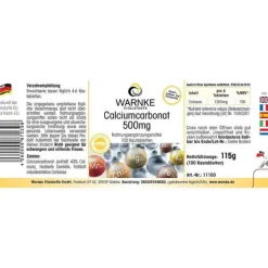 Calciumcarbonat 500 Kautabletten, 100 St