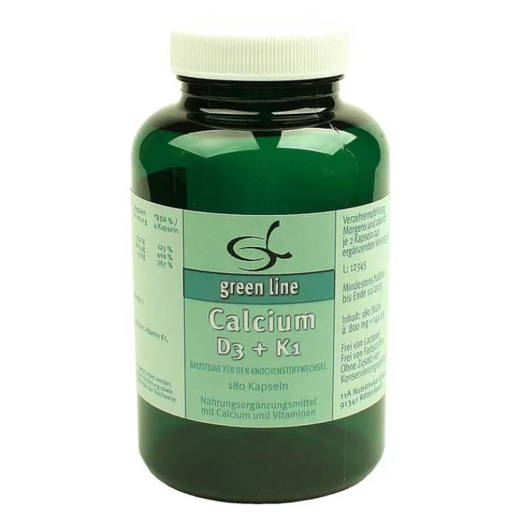 Calcium D3 + K1 Kapseln, 180 St