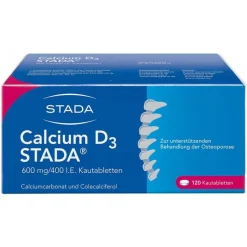 Calcium D3 STADA® 600 mg/400 I.E. Kautabletten, 120 St