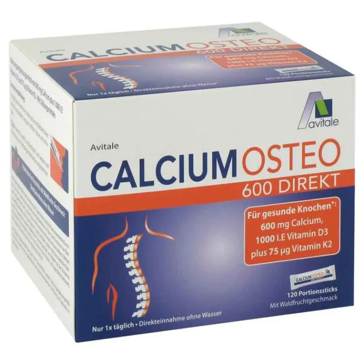 Calcium Osteo 600 Direkt Pulver, 120 St