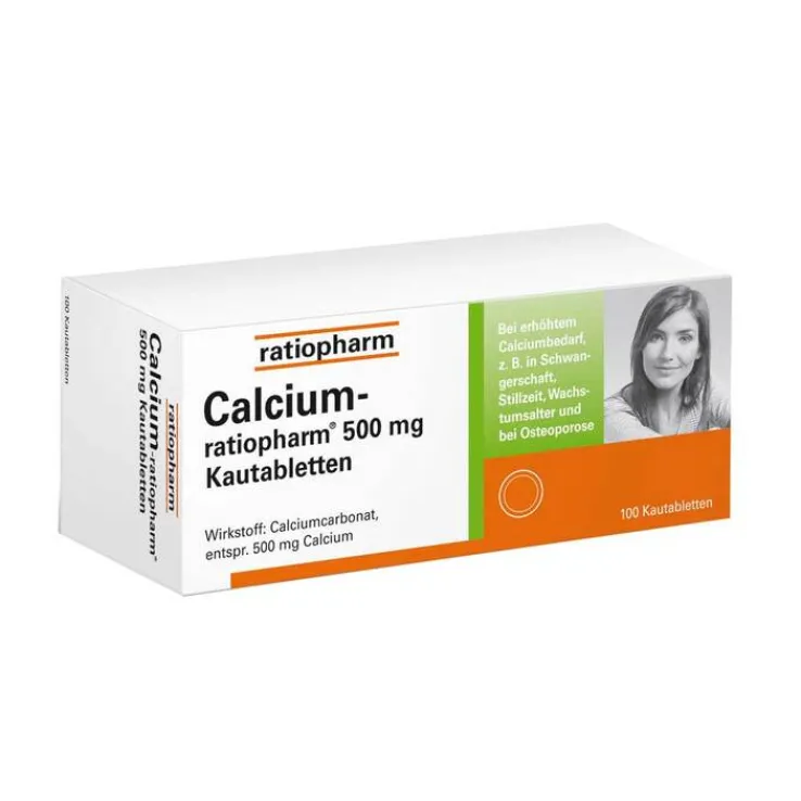 Calcium Ratiopharm 500 mg Kautabletten, 100 St