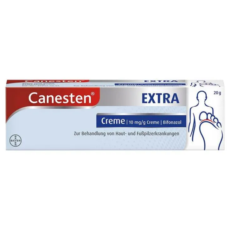 Canesten EXTRA Creme gegen Haut- und Fußpilzerkrankungen, 20 g