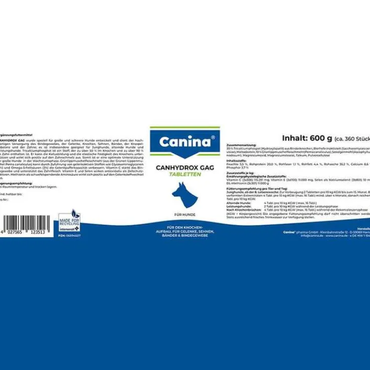 Canhydrox Gag Tabletten vet. (für Tiere), 600 g