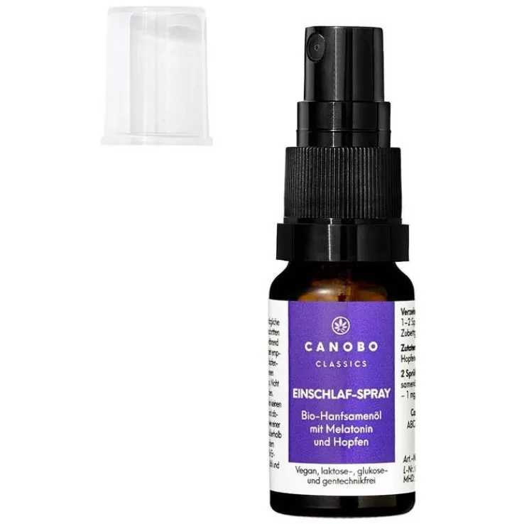 Canobo Bio-Hanfsamenöl Einschlaf-Spray Hopf. / Mela., 10 ml