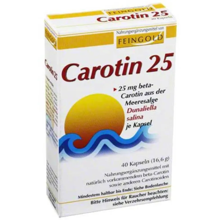 Carotin 25 Feingold Kapseln, 40 St