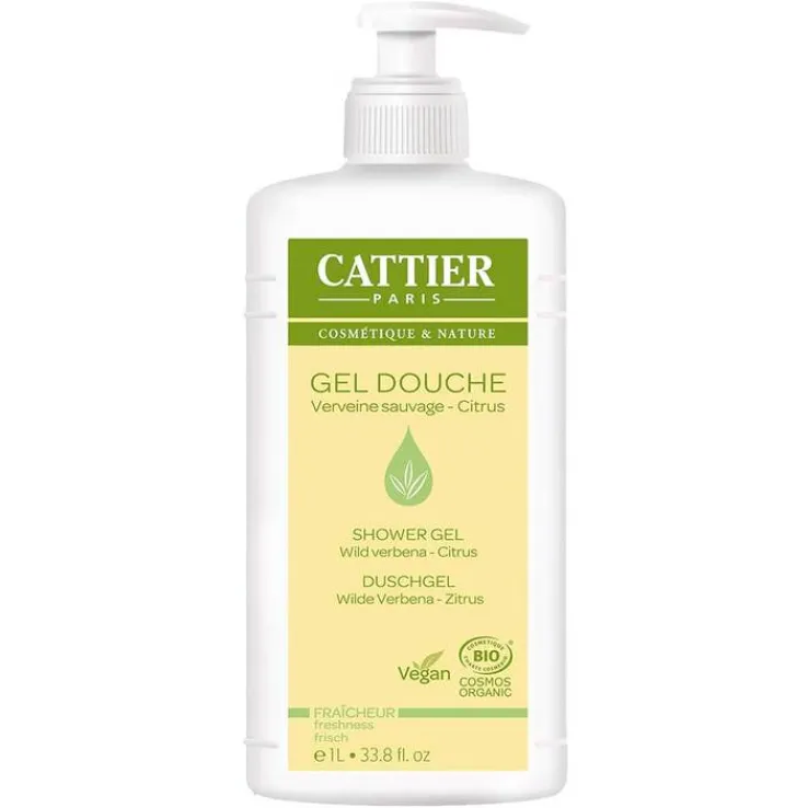Cattier Duschgel wilde Verbena Zitrus, 1000 ml