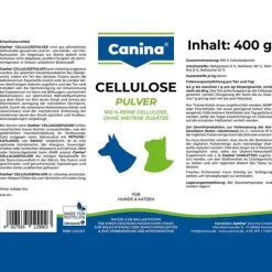 Cellulosepulver Einzelfuttermittel für Hunde / Katzen, 400 g