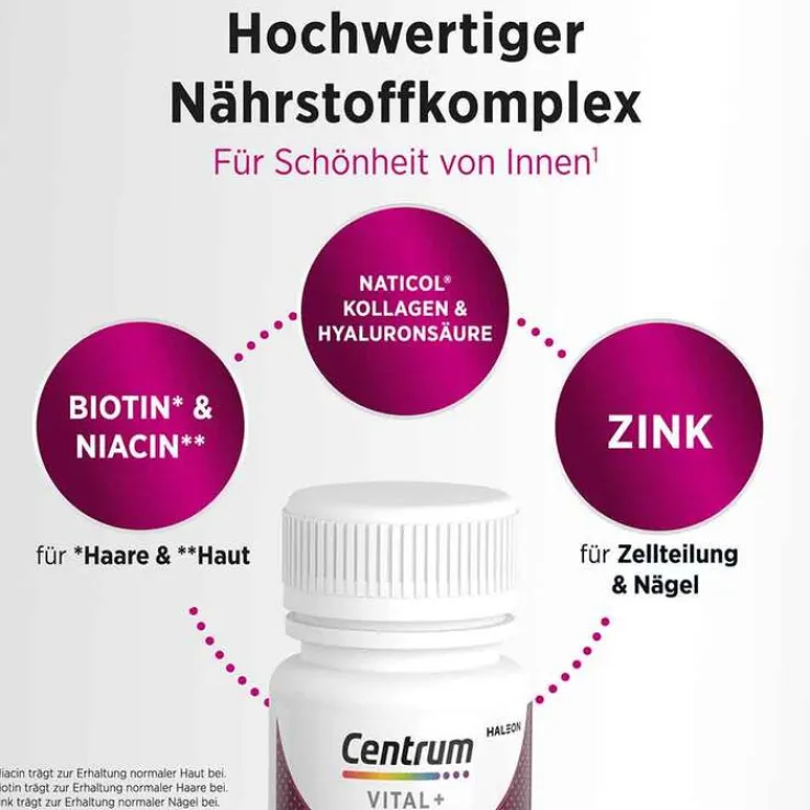 Centrum Vital + Haut Haare & Nägel Tabletten, 30 St
