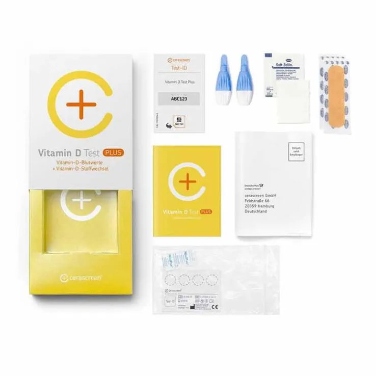 Cerascreen Vitamin D Plus Blutwerte + Stoffwech.Test, 1 St