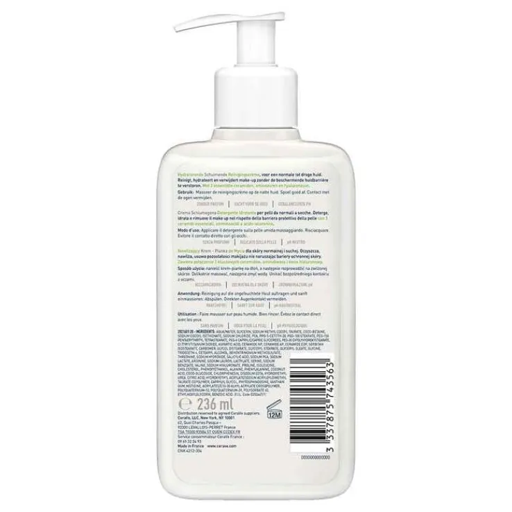 Cerave Creme-zu-Schaum Reinigung, 236 ml