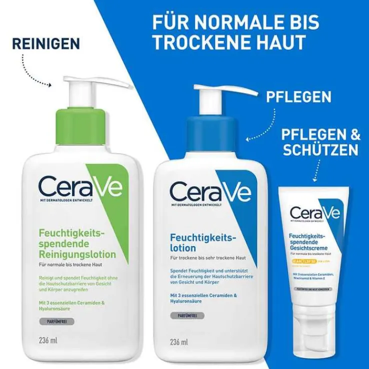 CeraVe feuchtigkeitsspendende Reinigungslotion, 88 ml