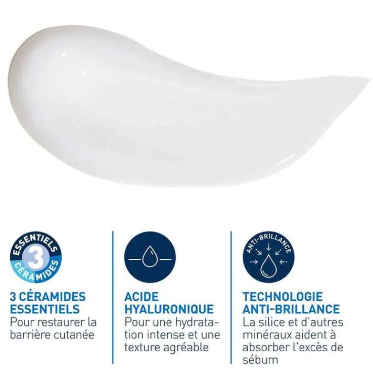 Cerave feuchtigkeitsspendende Gel-Creme matt, 52 ml