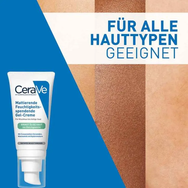 Cerave feuchtigkeitsspendende Gel-Creme matt, 52 ml