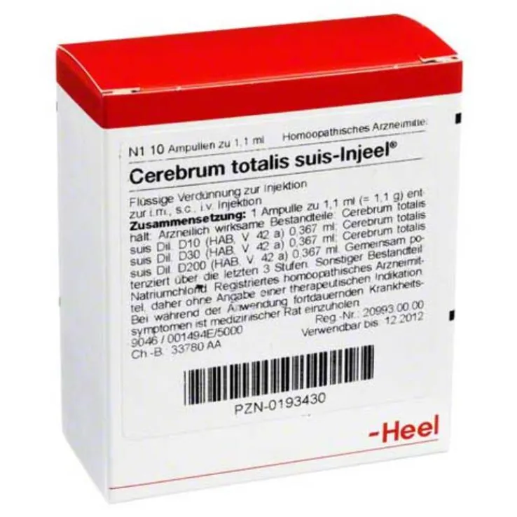 Cerebrum Totalis suis Injeel Ampullen, 10 St