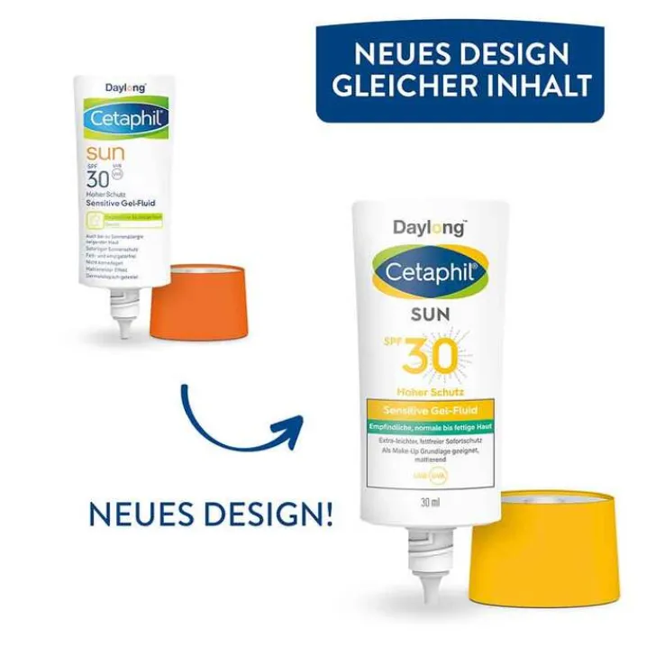 Cetaphil Sun sensitive Gel-Fluid SPF 30 Sonnenschutz, 30 ml