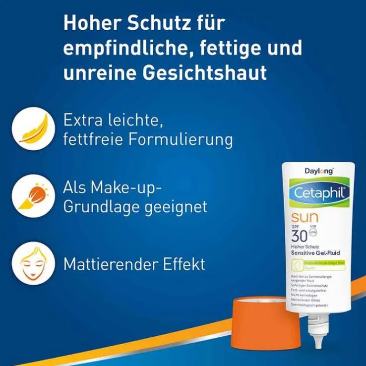 Cetaphil Sun sensitive Gel-Fluid SPF 30 Sonnenschutz, 30 ml