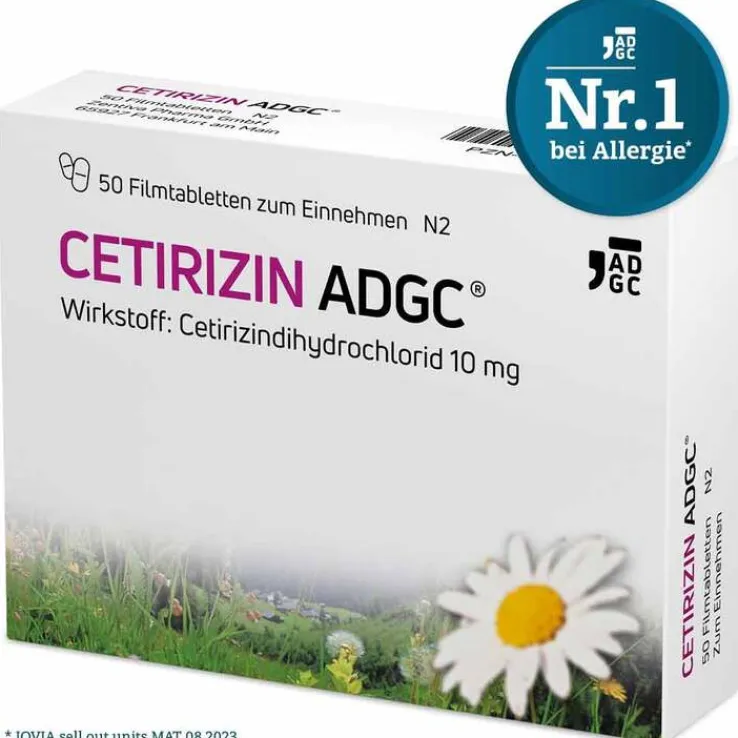 CETIRIZIN ADGC Filmtabletten, 50 St