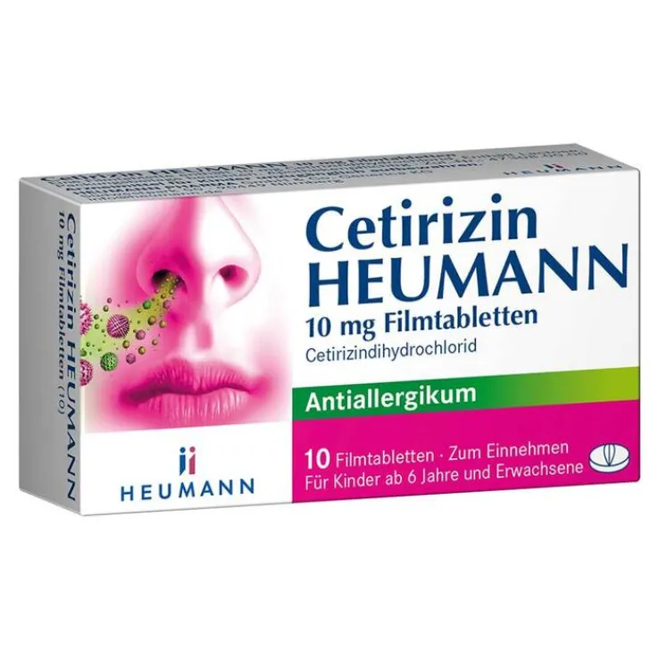 Cetirizin HEUMANN 10 mg Filmtabletten, 10 St