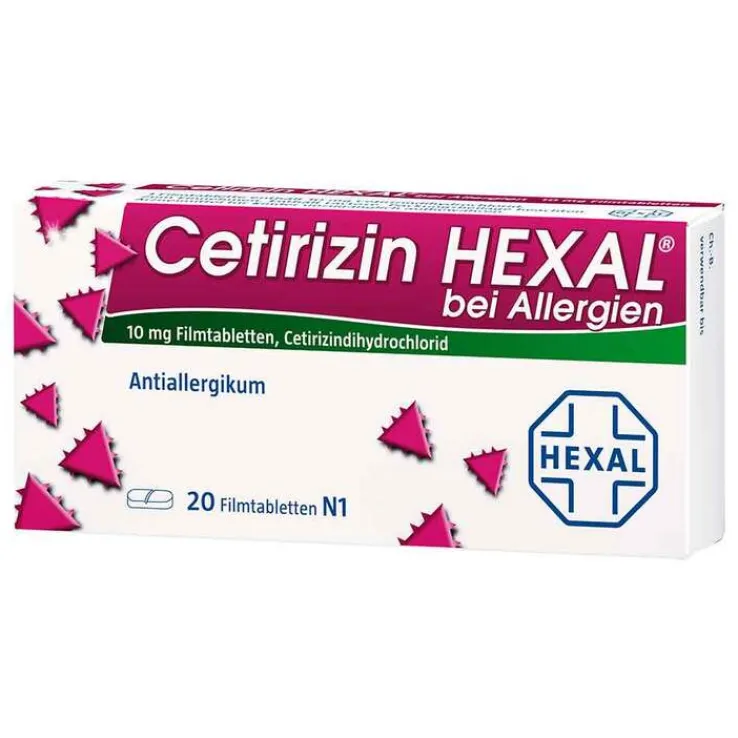 Cetirizin Hexal Filmtabletten bei Allergien, 20 St