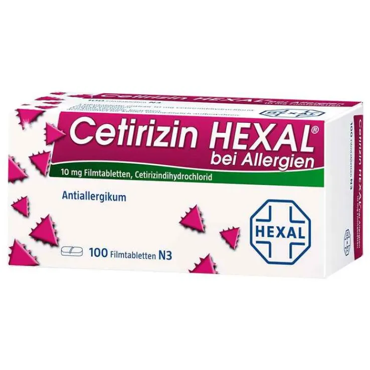 Cetirizin Hexal Filmtabletten bei Allergien, 100 St