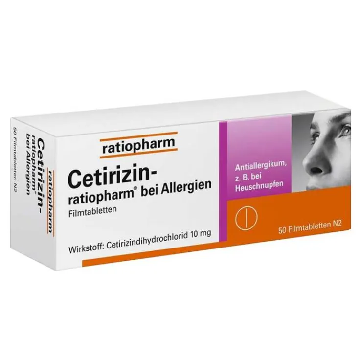 Cetirizin ratiopharm bei Allergien, 50 St