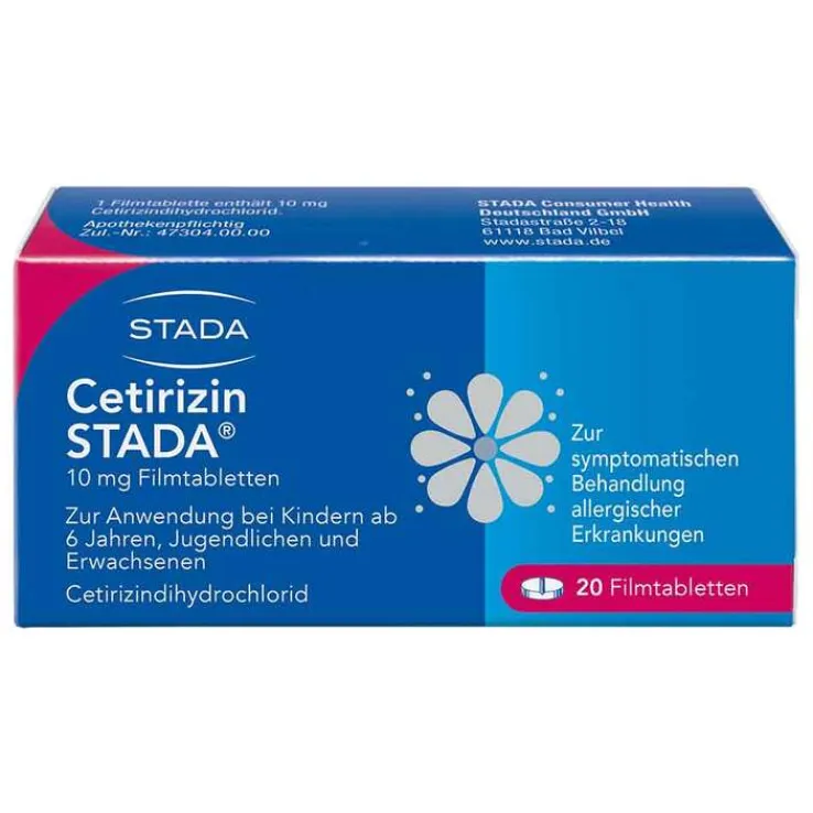 Cetirizin STADA 10 mg Filmtabletten, 20 St