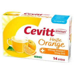Cevitt immun heiße Orange zuckerfrei Granulat, 14 St