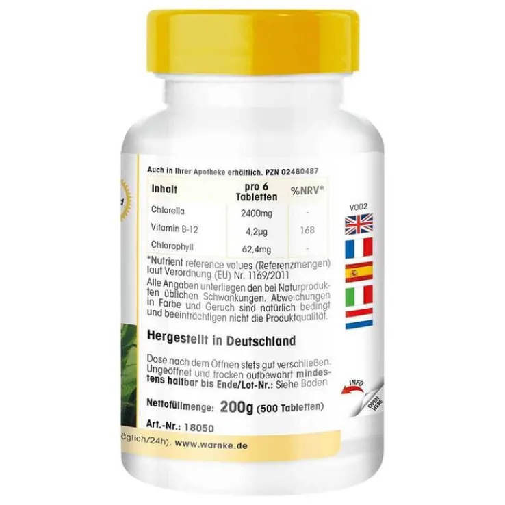 Chlorella 400 mg Tabletten, 500 St