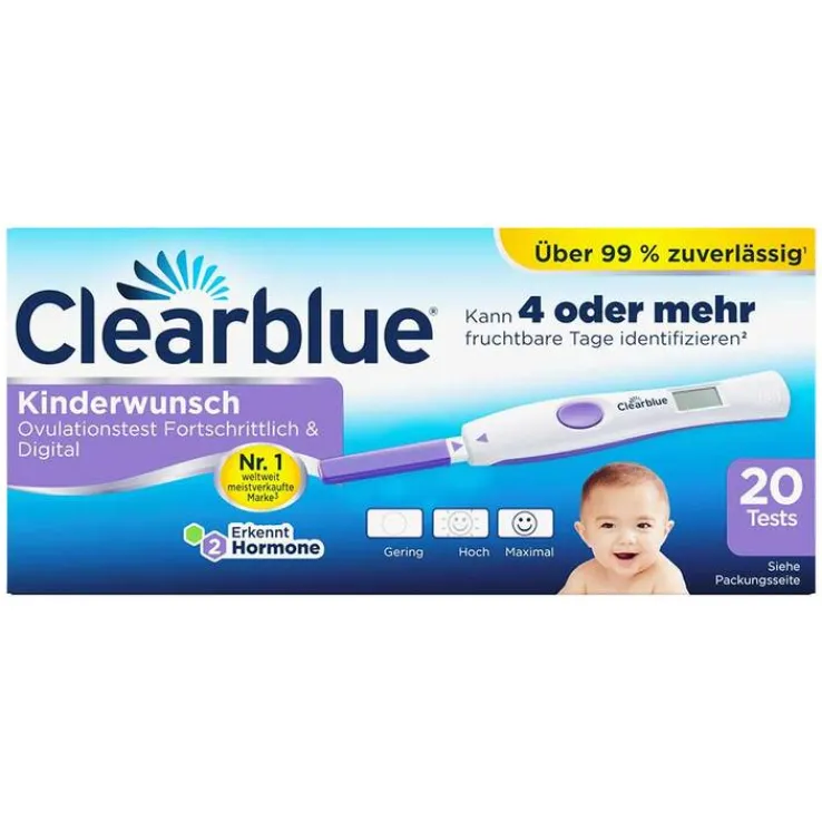 Clearblue Ovulationskit Fortschrittlich & Digital, 20 St