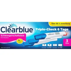 Clearblue Schwangerschaftstest Triple-Check ultra-früh, 3 St