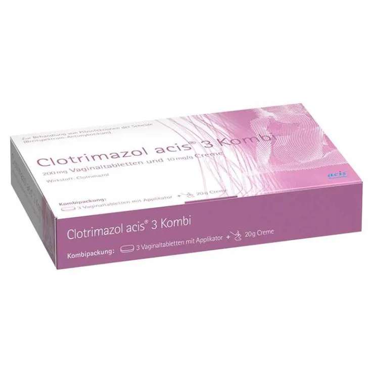 Clotrimazol acis 3 Kombipackung, 1 St