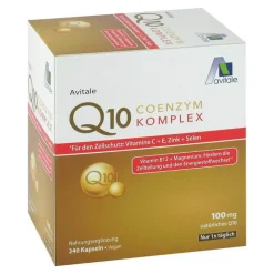 Coenzym Q10 100 mg Kapseln + Vitamine + Mineralstoffe, 240 St