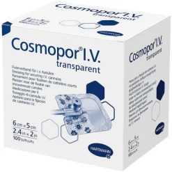 Cosmopor® I.V. transparent Fixierverband 5x6 cm steril, 100 St