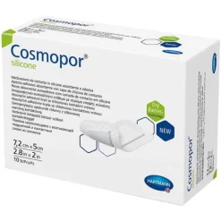 Cosmopor® silicone Wundverband 5x7,2 cm, 10 St
