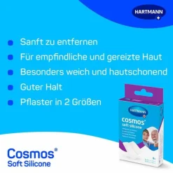 cosmos® soft silicone Pflaster 2 Größen, 8 St