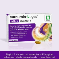 Curcumin-Loges arthro plus UC-II Kapseln, 60 St