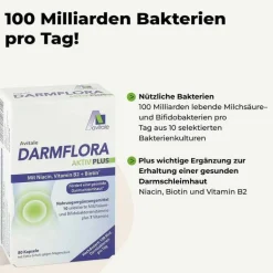 Darmflora Aktiv Plus 100 Mrd.Bakterien + 7 Vitamine, 80 St
