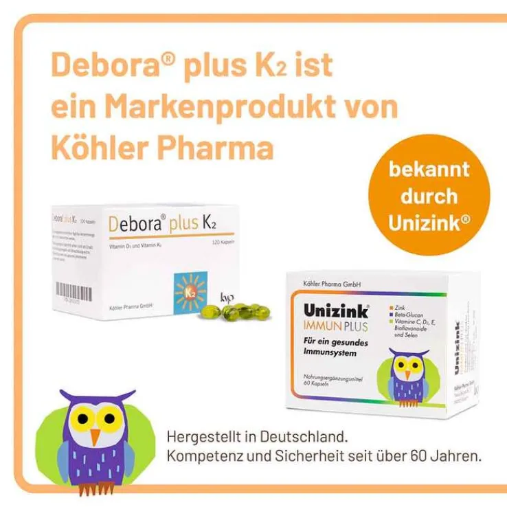Debora plus K2 Kapseln, 120 St