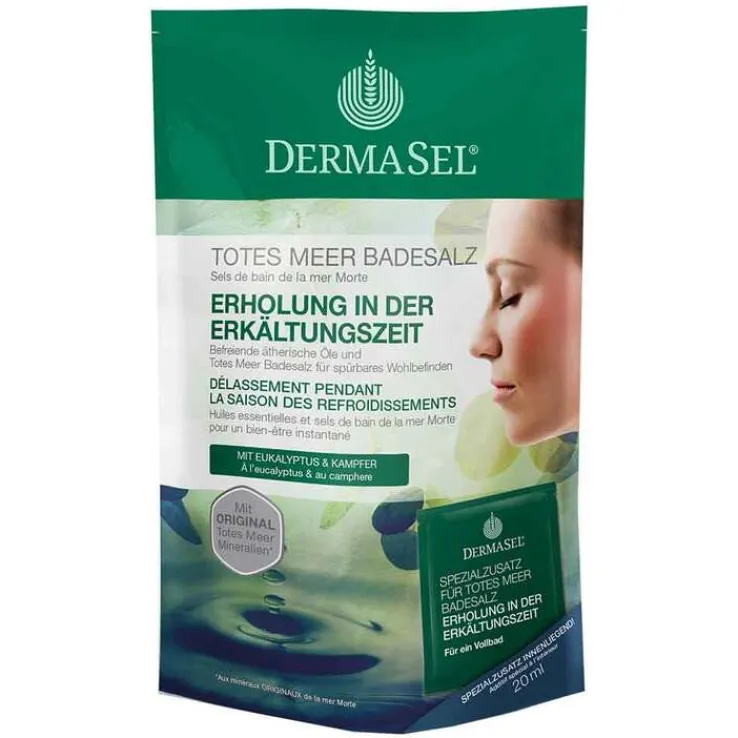 Dermasel Spa Totes Meer Badesalz Erholung in der Erkältungszeit, 1 P