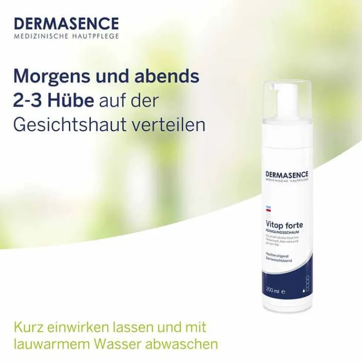 Dermasence Vitop forte Reinigungsschaum, 200 ml