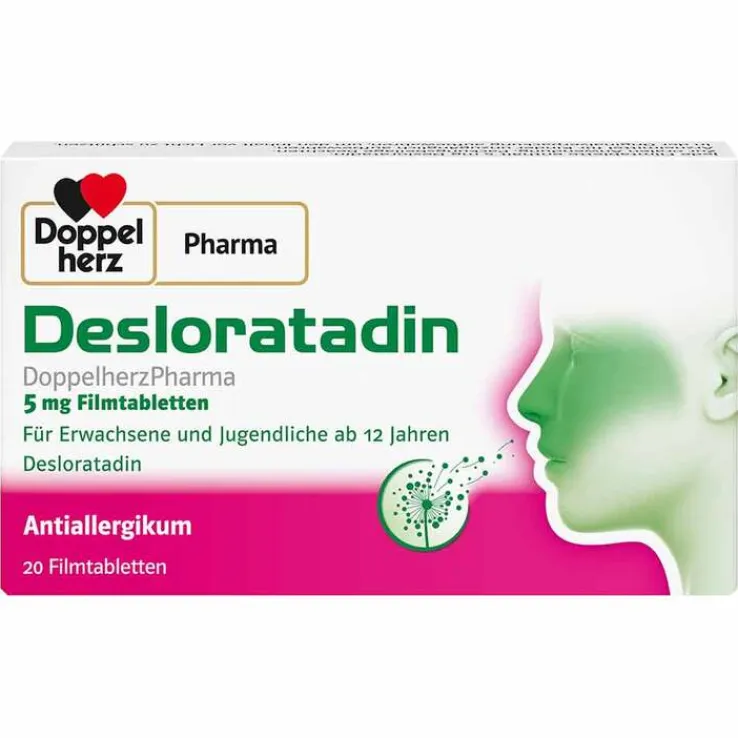 Desloratadin Doppelherzpharma 5 mg Filmtabletten, 20 St