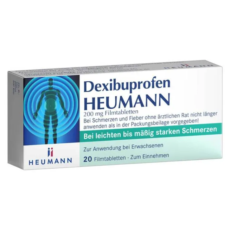 Dexibuprofen Heumann 200 mg Filmtabletten, 20 St
