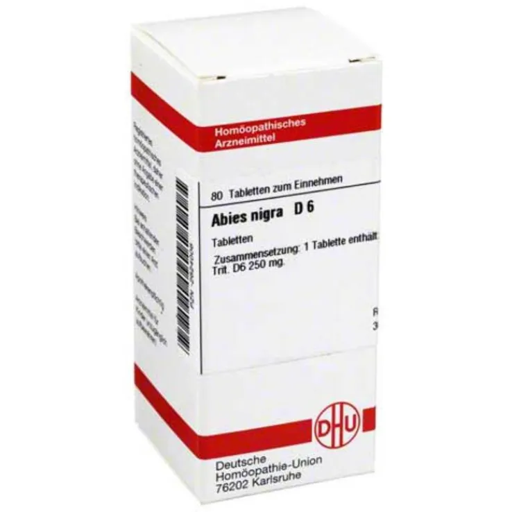 DHU Abies nigra D 6 Tabletten, 80 St