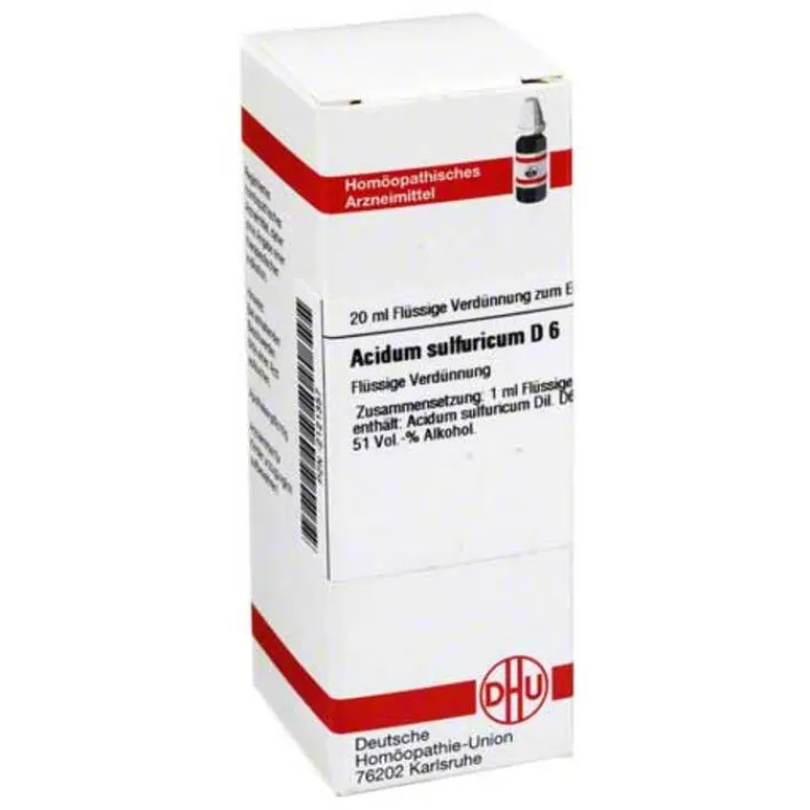 DHU Acidum sulfuricum D 6 Dilution, 20 ml